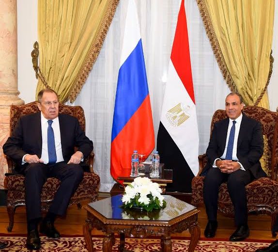 Министры иностранных дел Египта и России